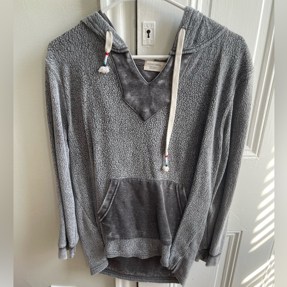 Grey Ocean Drive hoodie